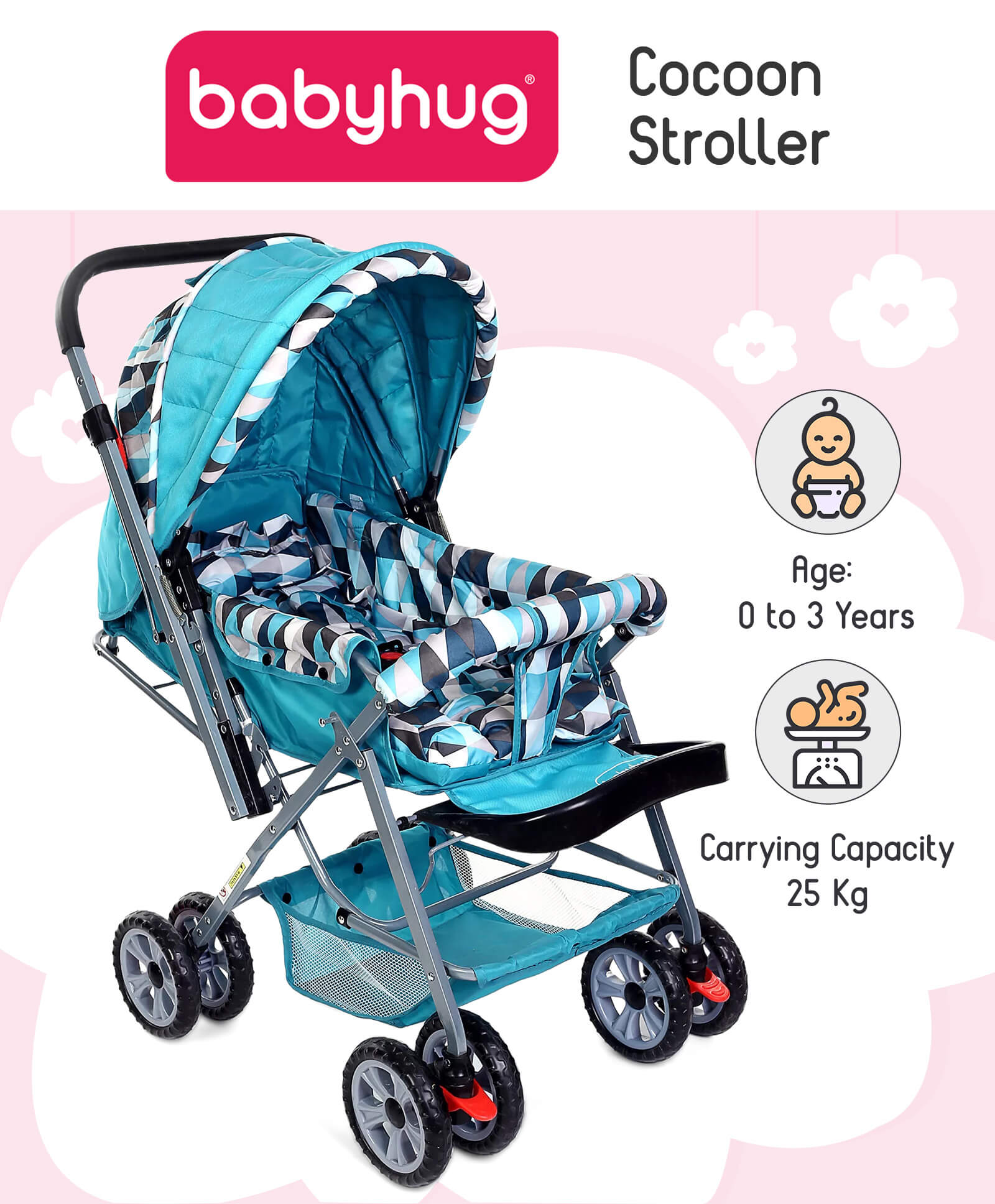 babyhug stroller price