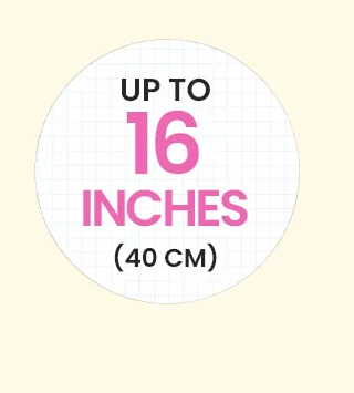 Up To 16 inches