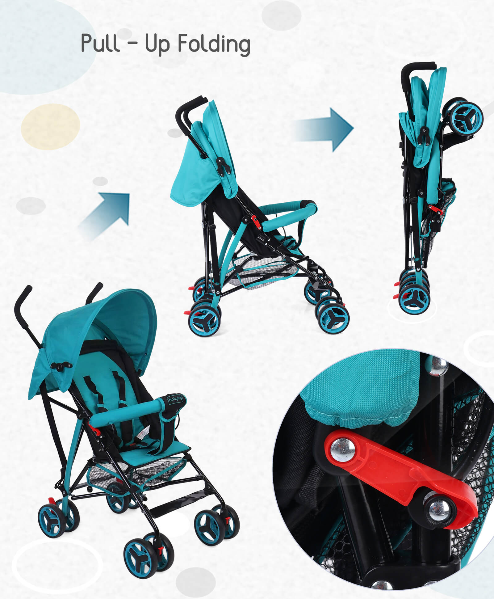 Babyhug agile baby clearance stroller