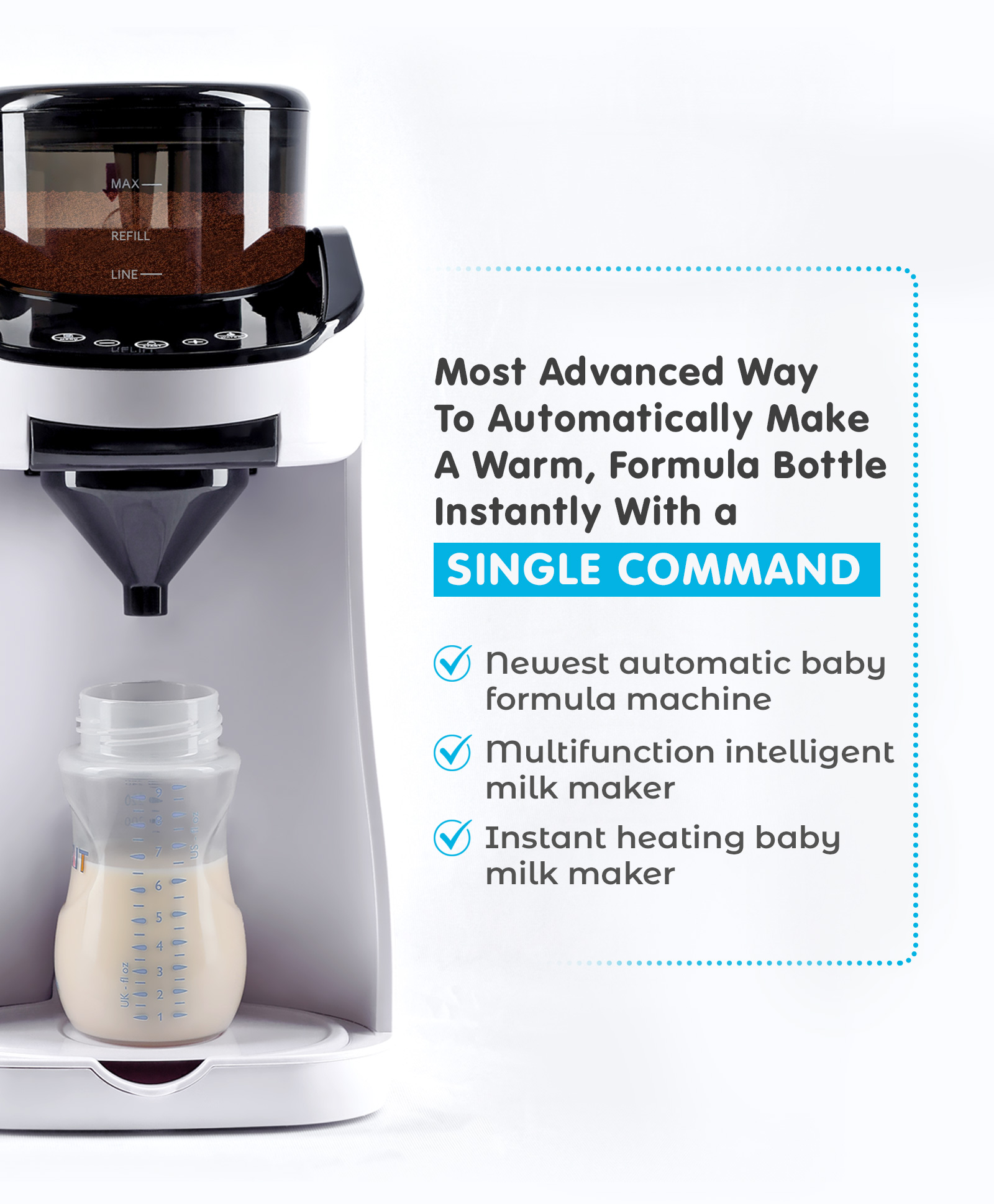 App Controlled Smart Baby Formula Dispenser - Smart Formula Mixer – livingEZ