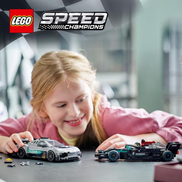 LEGO® playset with 2 Mercedes-AMG racers