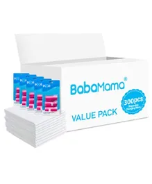 Babamama Combo of Changing Mat   Pink Dispenser Refill Rolls Nappy Bags - Value Pack of 2
