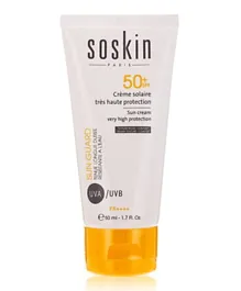 SOSKIN Sg Sun Cream Very High Prot Spf50+ - 50mL