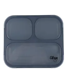 Citron 2022 Lunch Box with Fork and Spoon - Dark Blue