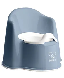 BabyBjorn Potty Chair - Deep Blue and White