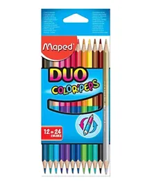 Maped Color Peps Duo Pencils Multicolor- Pack of 24