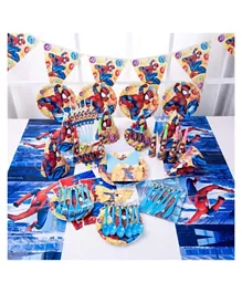 Highlands  Spider-Man Theme Disposable Tableware Party Set - Blue