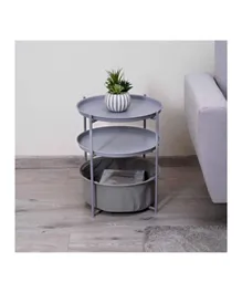 PAN Home Audin Accent Table With Shelf - Grey