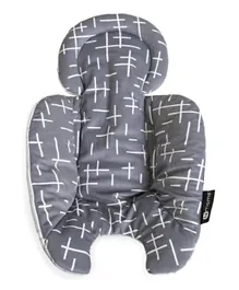 4Moms RockaRoo 2.0 Newborn Insert - Comfortable, Breathable Mesh Fabric Support, Reversible Cool, Grey Plush