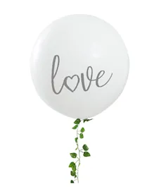 Ginger Ray Giant Printed Love Balloon - White