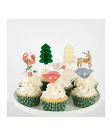 Meri Meri Folk Woodland Cupcake Kit - 24 Pieces