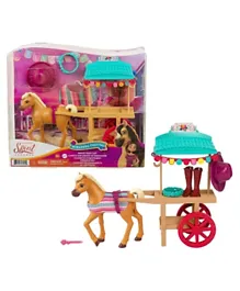 Spirit The Uncompactable Miradero Riding Equipment Carriole Set With Pony Figure And Movie Accompaniments - Multicolor