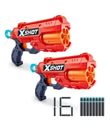 X-Shot Excel Reflex-6 Dart Gun Double Pack