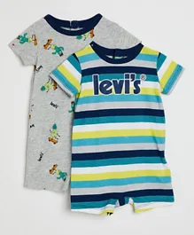 Levi's 2 Pack Short Sleeves Romper - Multicolor