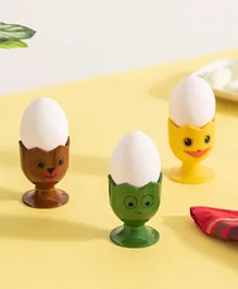 HomeBox Funny Egg Cup Set - 3 Pieces