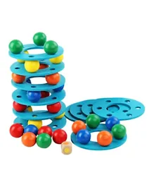 Highlands Rainbow Tower Stacking Game With Storage Box - 43 Pieces
