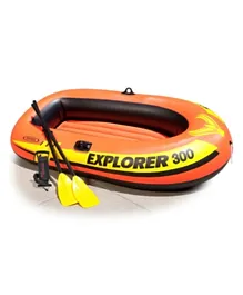 Intex Explorer 300 Boat Set - Multicolor
