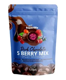 Superlife Dark Chocolate 5 Berry Mix - 125g