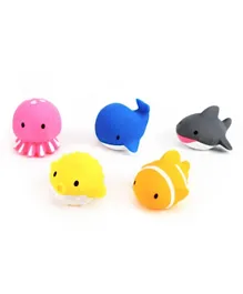 Moon Baby Fish Bath Toys - Pack of 5