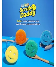 Scrub Daddy Original All Purpose Color Cleaning Sponge Multi Pack Set Of 4 - Assorted