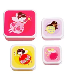 A Little Lovely Company Lunch & Snack Box Set Fairies - 4 Pieces