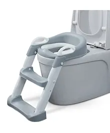 Baybee Aura Western Toilet Potty Training Seat Chair With Ladder -  Grey
