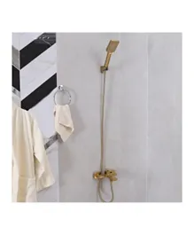 Danube Home Teriz Bath Shower Mixer Tap with Hand Shower - Gold