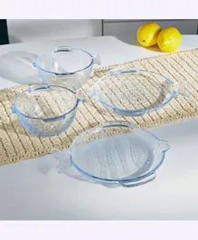 HomeBox Aroha Glass Serving Bowl - Set of 4