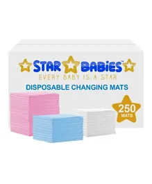 Star Babies Disposable Changing Mats - 250 Pieces