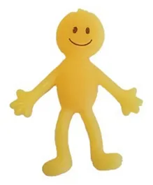 ماركات مختلفة - رجل مبتسم قابل للتمدد باللون الأصفر - 4 قطع