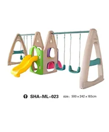 Myts Mega Sports Playset with Slide and Swing -  Multicolour