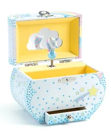 Djeco Unicorn's Dream Musical Box - Yellow and Blue