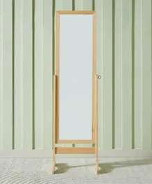 HomeBox Sana Wooden Frame Double Leg Floor Standing Mirror