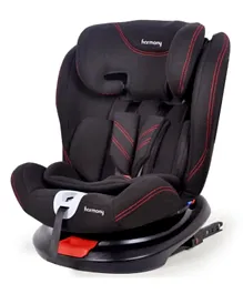 Harmony Freestyle 3 in 1 Deluxe Car Seat with ISOFIX - Black/Red