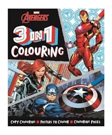 Marvel Avengers: 3 in 1 Colouring - English