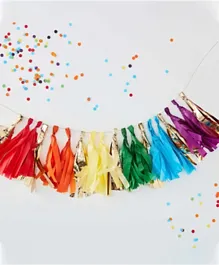 Ginger Ray Gold Foil and Rainbow Tassel Garland