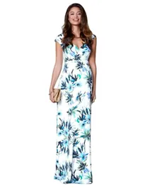 Mums & Bumps Tiffany Rose Alana Maternity Maxi Dress - Inky Tropics