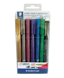 Staedtler Pens Fine Liners Set of 7 - Multicolour