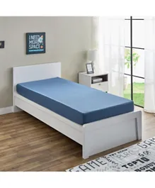 هوم بوكس - شرشف سرير مفرد من المايكروفايبر فيرا - أزرق