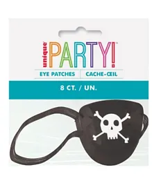 Unique Pirate Eye Patch - Pack of 8