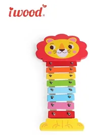 Iwood Wooden Lion Xylophone - Multicolor