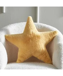 HomeBox Playland Star Rabbit Fur Cushion - Beige