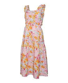 Vero Moda Maternity Strap Calf Dress - Pink