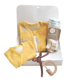 تيكل تيكل سلة الهدايا الأساسية العضوية للأطفال زيستي توتس - أصفر