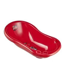 Keeper Baby Bath Tub With Plug Cars - Red