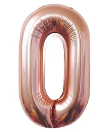 Highlands Rose Gold Numeric 0 Foil Balloon - 18 Inches