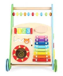 Little Angel Baby Push Walker & Multi Activity Toys - Multicolor