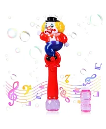 Wanna Bubbles Clown Joker Bubble Wand With Music And Lights - Multicolor
