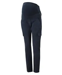 Mums & Bumps Isabella Oliver Stretch Maternity Cargo Pants - Navy