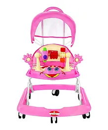 Baby Plus Baby Walker With Canopy - Orange